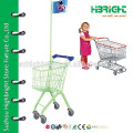 powder coating 17 liter Children use kid shopping cart with flag